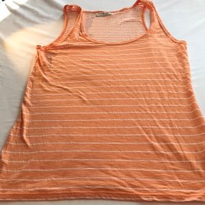 Michael Stars women’s tank top orange striped
